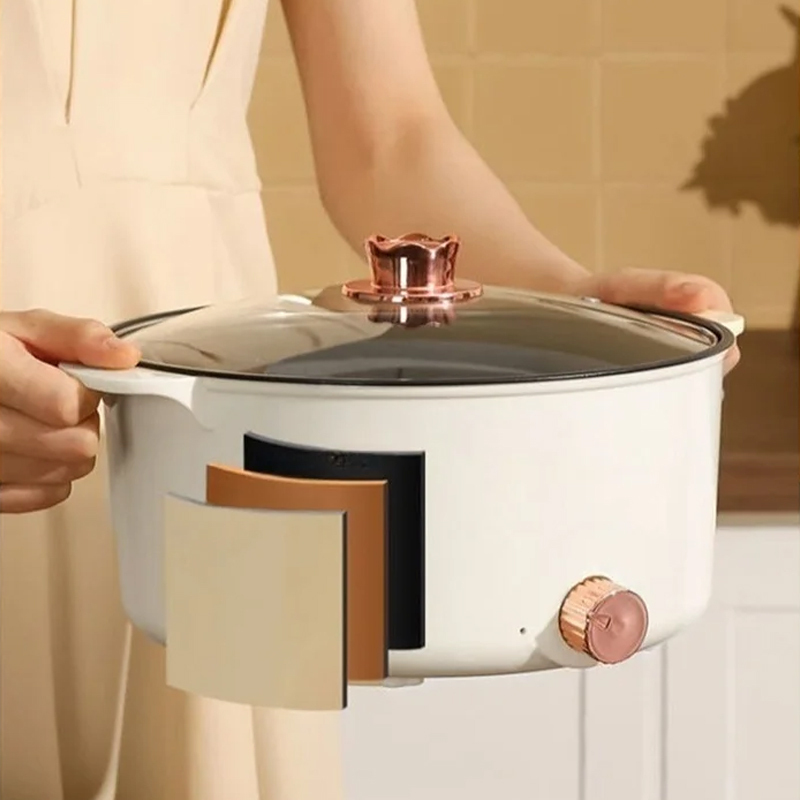 Multifunktionale Brattpann in einem Topf elektrischer Topf