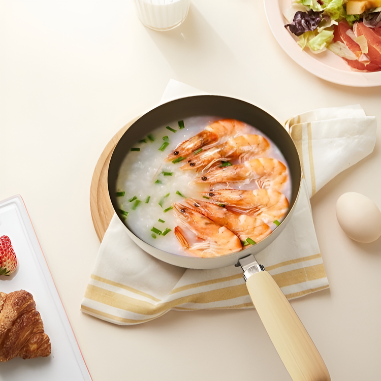 Weiße Keramik-Antihaft-Bratpfanne