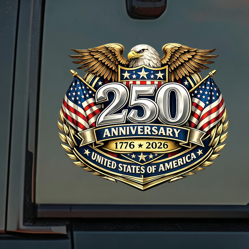 USA 250th Anniversary Car Window Decal Sticker-America250