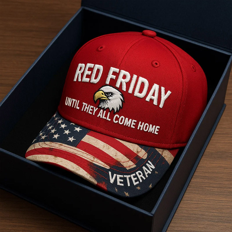 US Red Friday Printed Casual Hat-America250