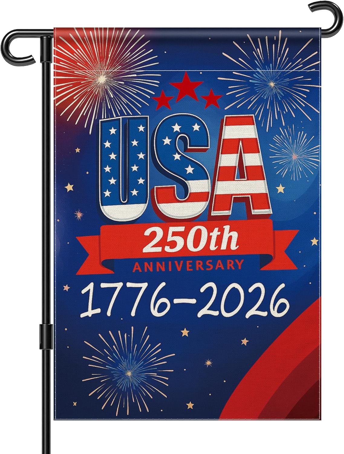 250 Years USA Garden Flag, America 250th Anniversary-America250