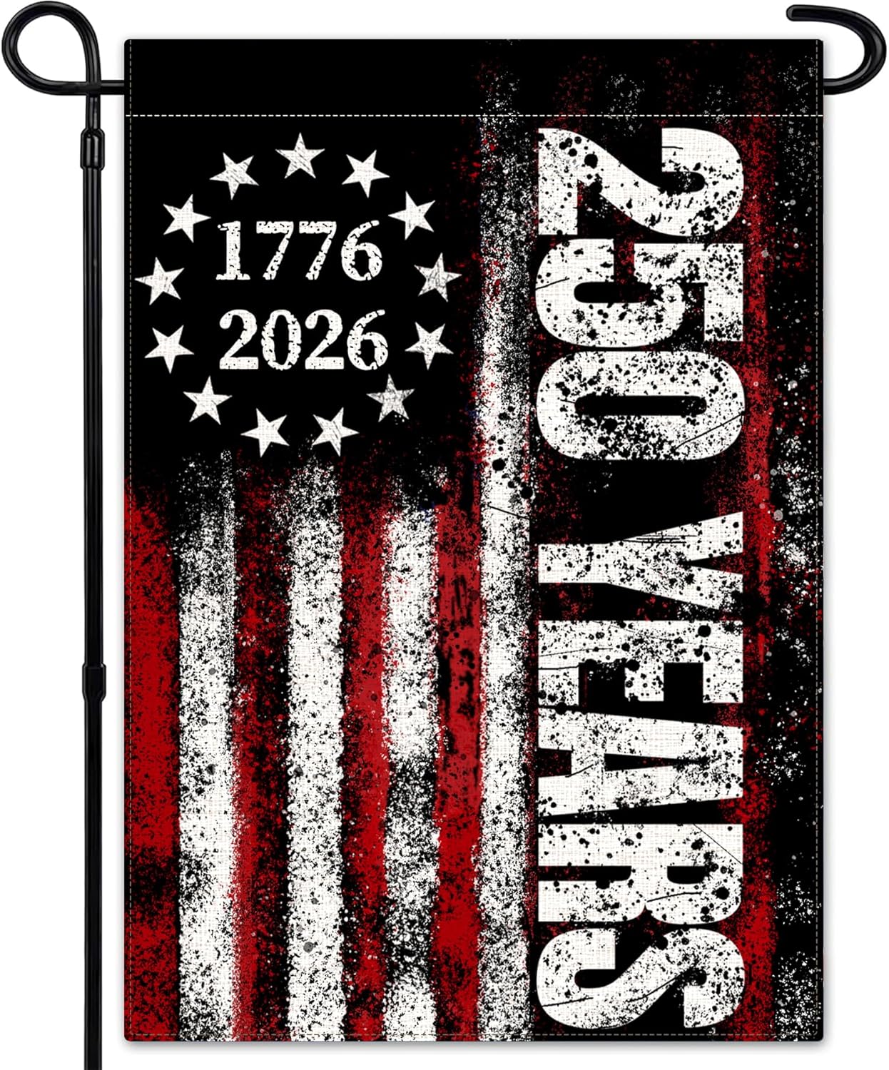 America 250 Years Garden Flag, 250th Anniversary USA Patriotic Double-Sided 1776-2026 Semiquincentennial  (12×18 Inch)-America250