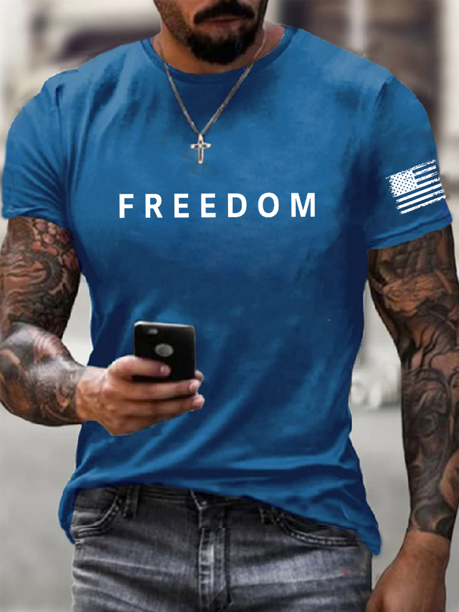 Men's Freedom Is Not Free R.I.P C.K Short Sleeve T-shirt-America250