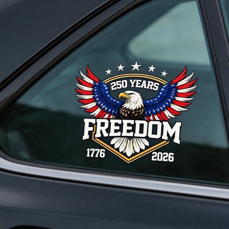 USA 250th Anniversary Car Window Decal Sticker