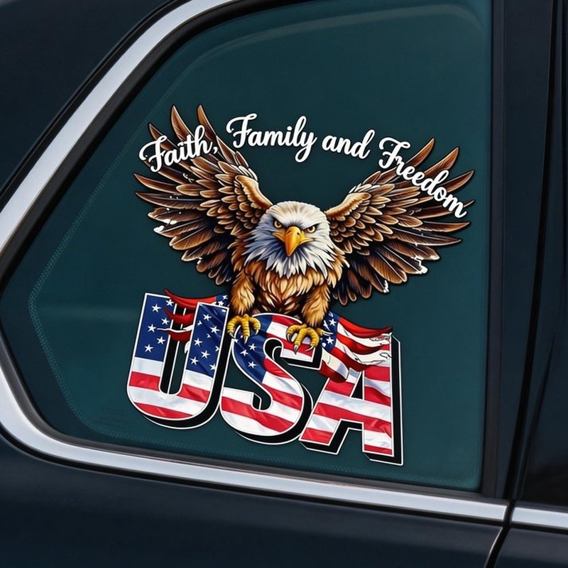 USA 250th Anniversary Car Window Decal Sticker-America250