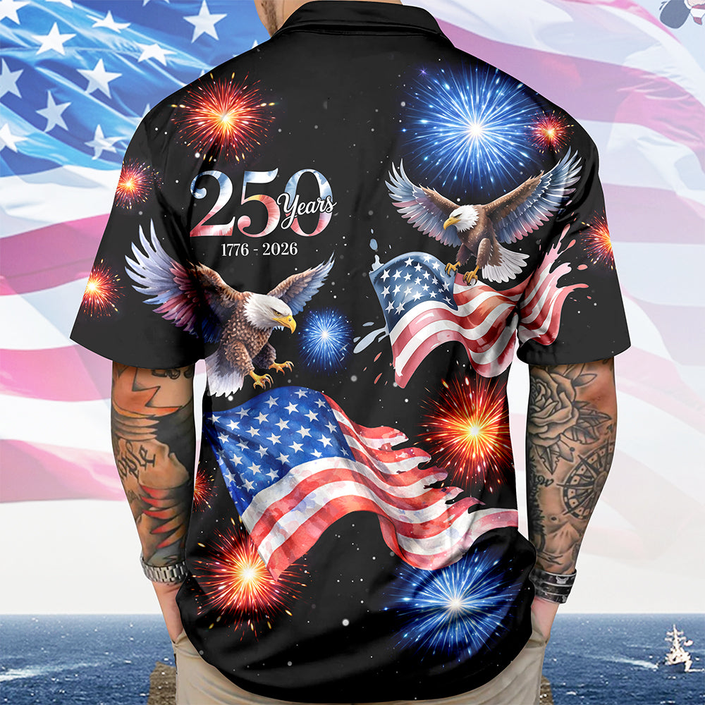 250 Years 1776 - 2026 Patriotic Eagle Hawaii Shirt-America250