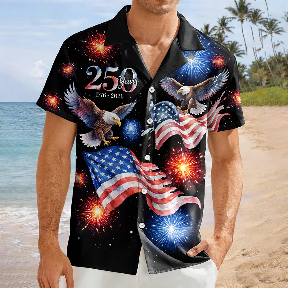 250 Years 1776 - 2026 Patriotic Eagle Hawaii Shirt