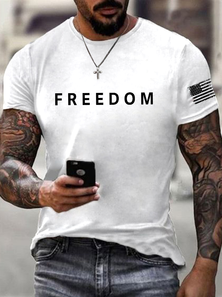 Men's Freedom Is Not Free R.I.P C.K Short Sleeve T-shirt-America250