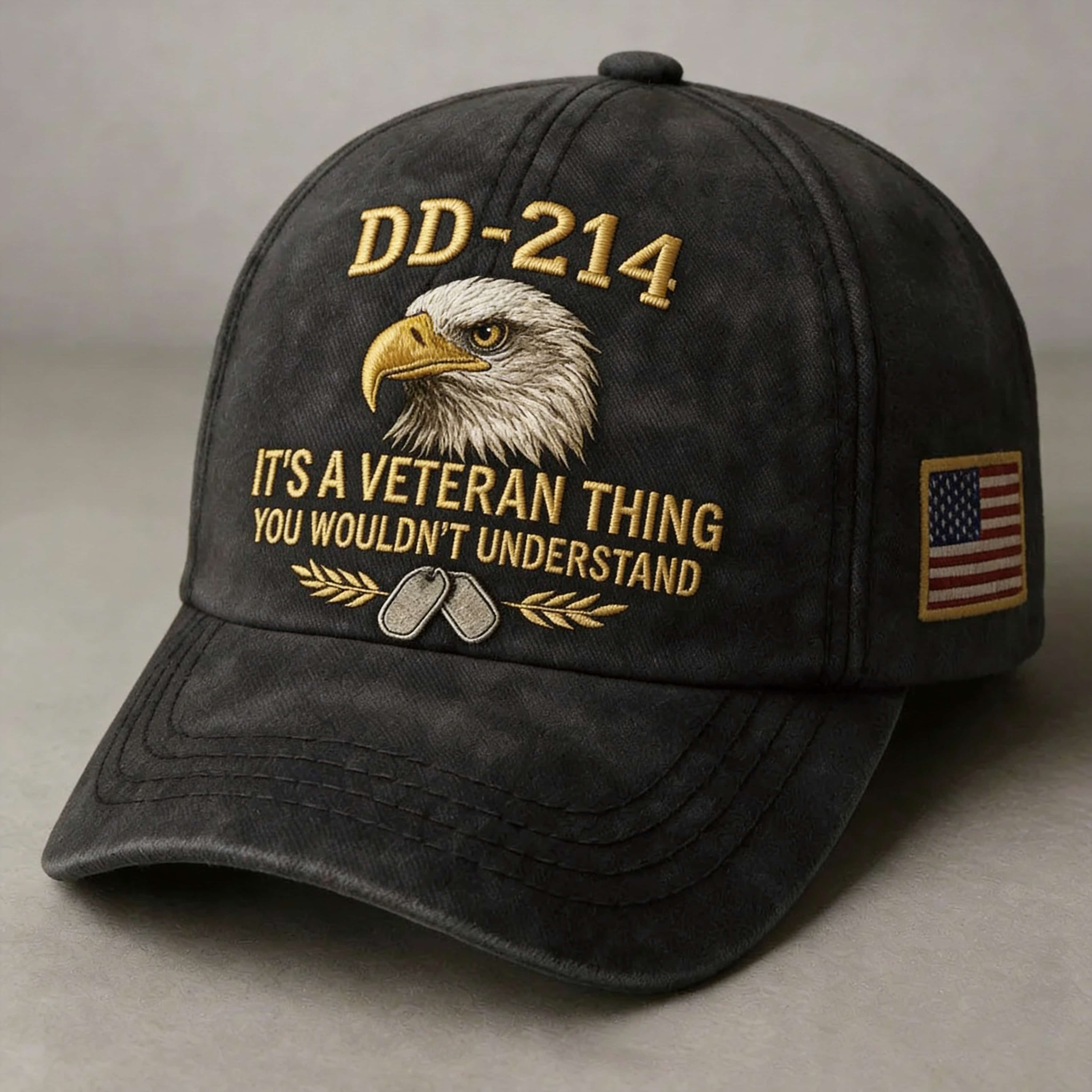 DD-214 Veteran Hat -It's a veteran thing - Embroidered Edition-America250
