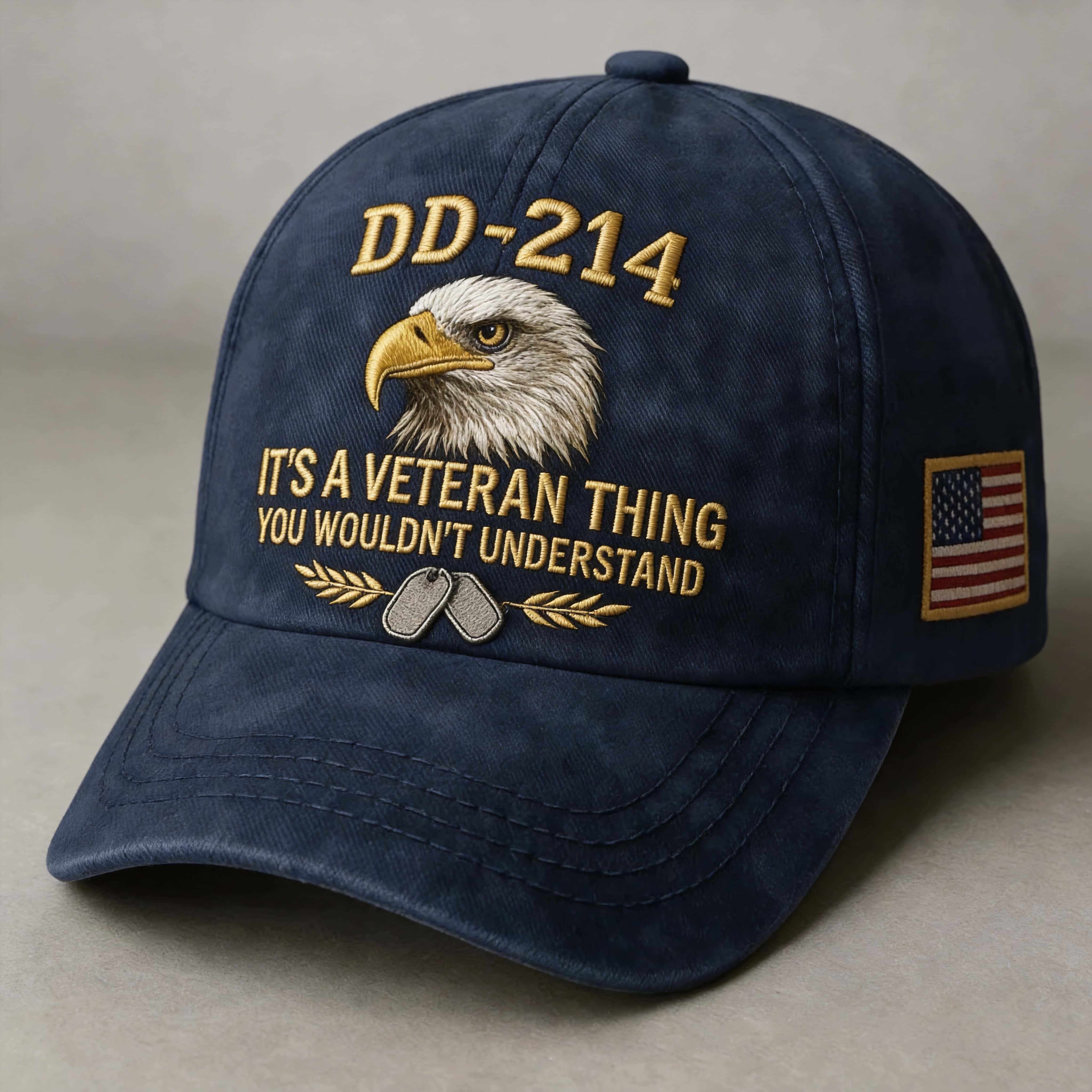 DD-214 Veteran Hat -It's a veteran thing - Embroidered Edition-America250