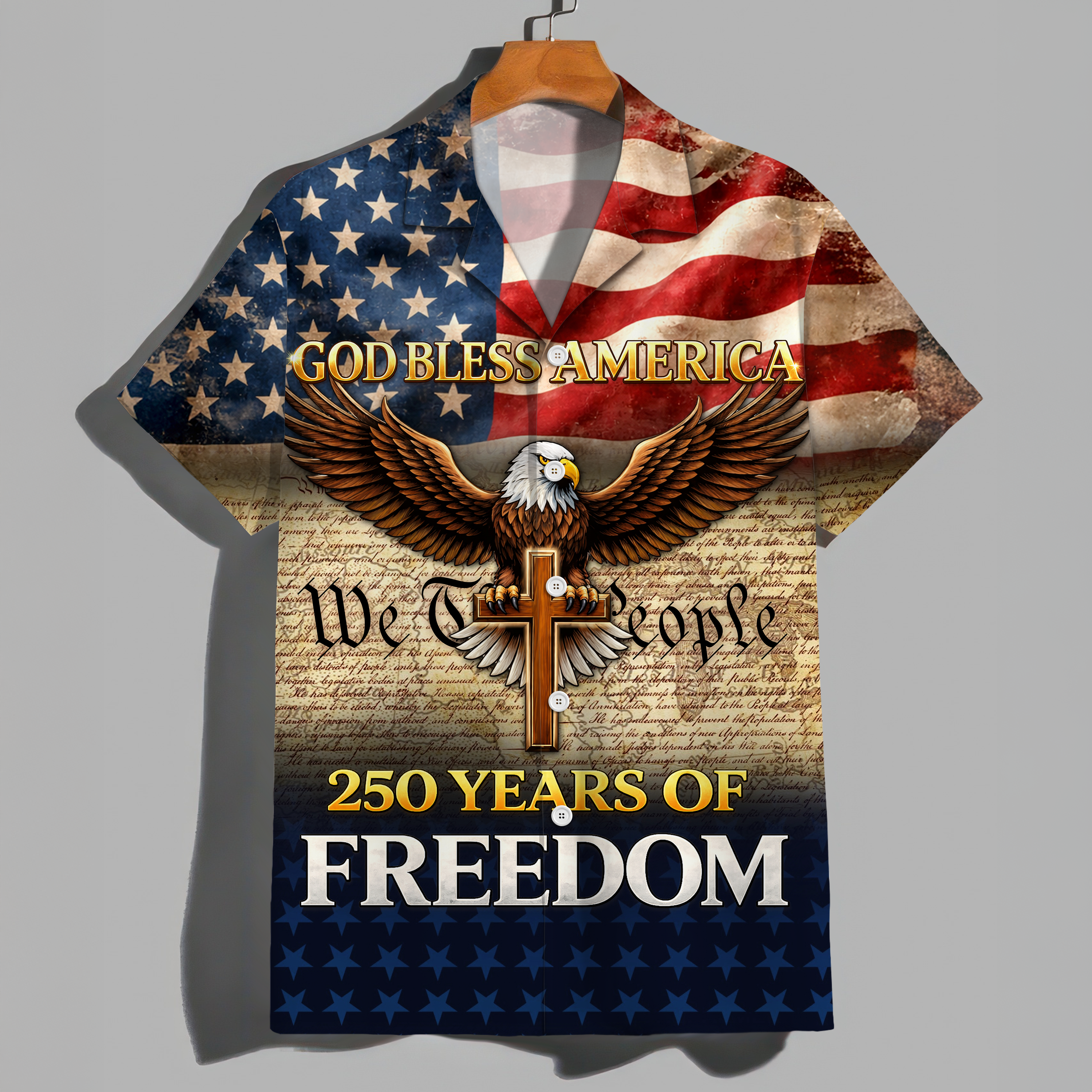 250 Years of Freedom - God Bless America Hawaii Shirt