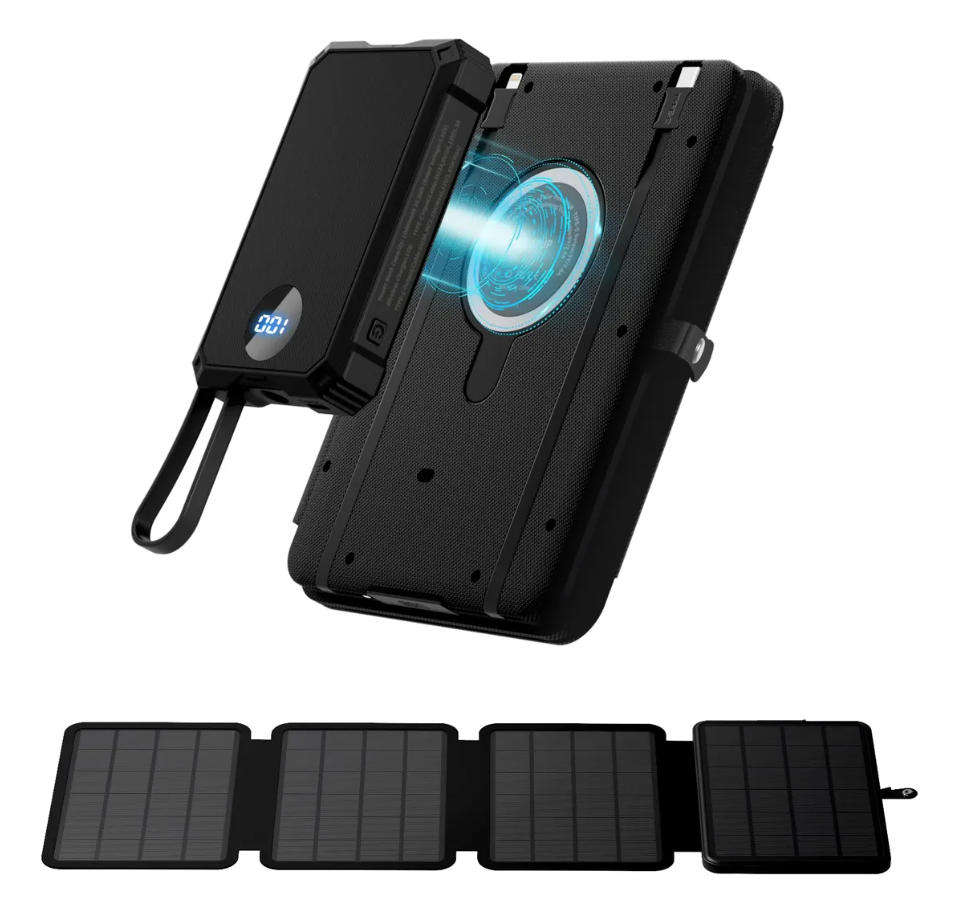 22.5W Super Fast Charge 14W Solar Panel &Wireless Solar Power Bank Suit Increase Solar Panels More Efficient Solar Charging-quacoa