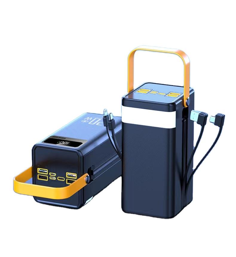 High Capacity Camping Lights 60000mAh Fast Charging Power Bank Portable Battery with LED Display Outdoor Portable Power Stations