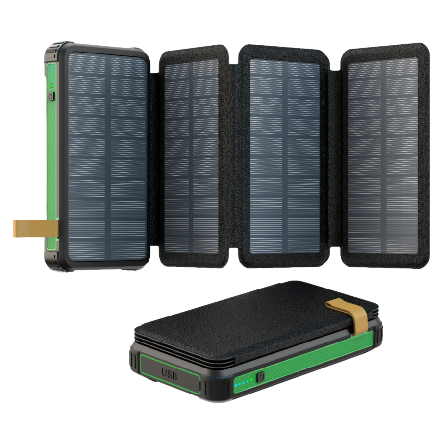 Outdoor Emergency Waterproof Foldable Solar Charger with 25000mAh Battery