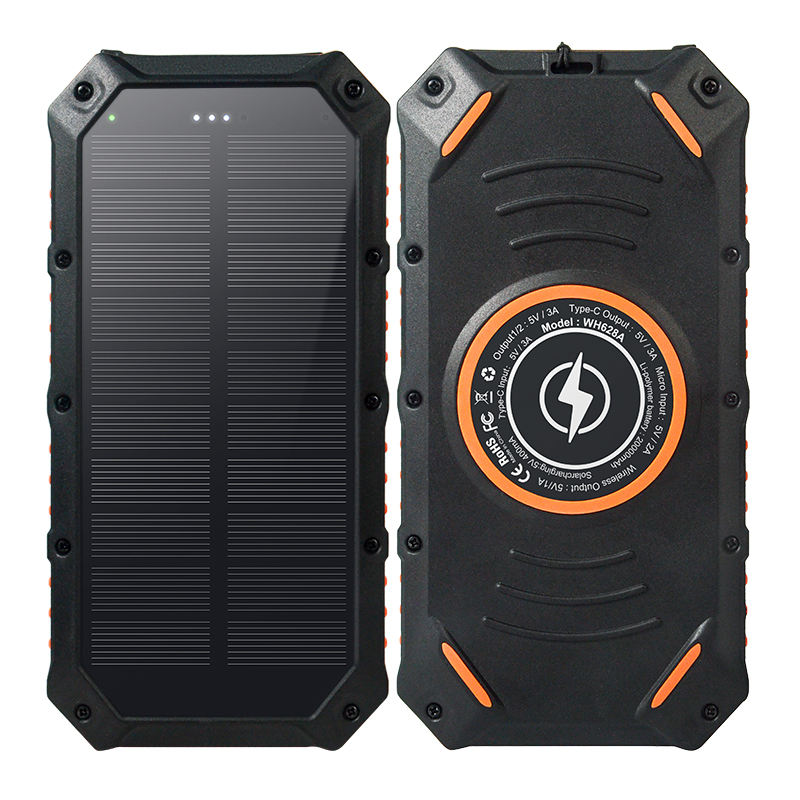 Portable Wireless Solar Charger Power Banks 20000mah 30000mah Triple Usb Solar Powerbank Good for Outdoor Use-quacoa