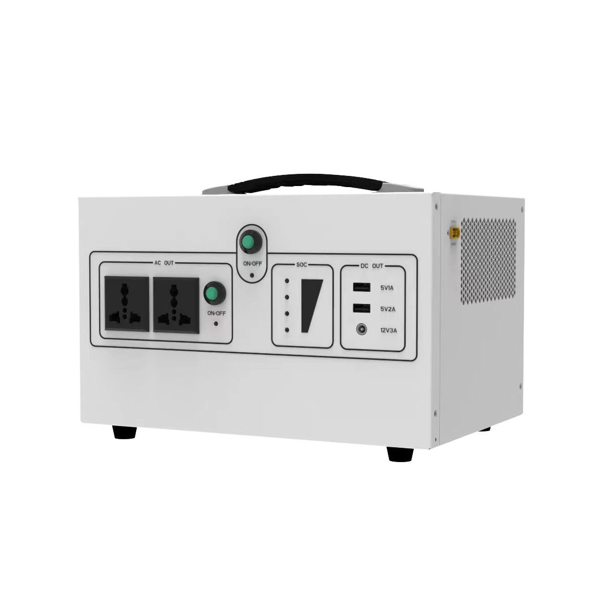 1000W Rechargeable Solar Power Station with EU/US Plug LiFePO4 Battery Camping Power Station Portable Energy Storage System-quacoa