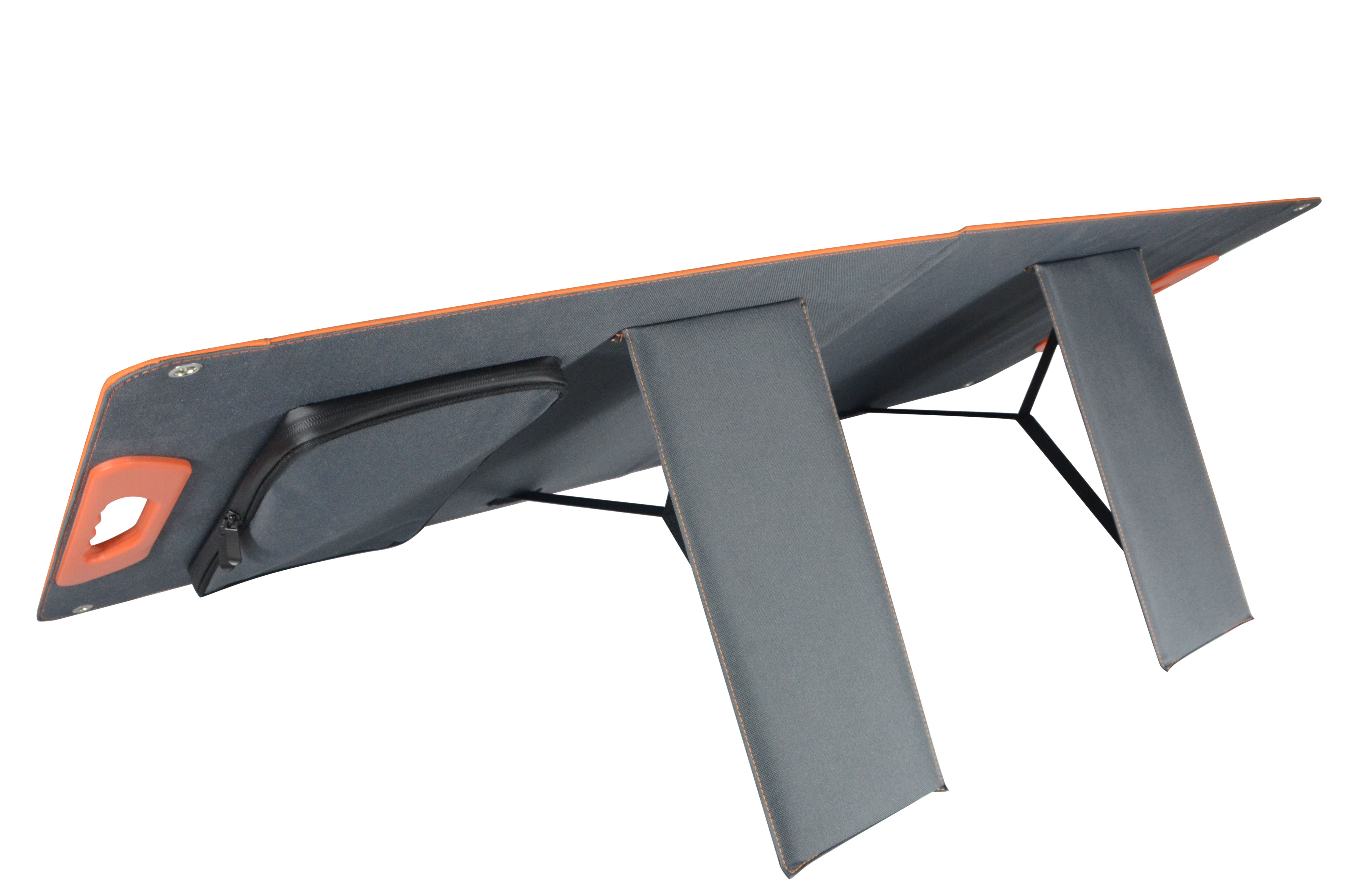 High Quality Factory Price Monocrystalline ETFE Type Black 60W Folding Solar Panel for Camping Travel-quacoa