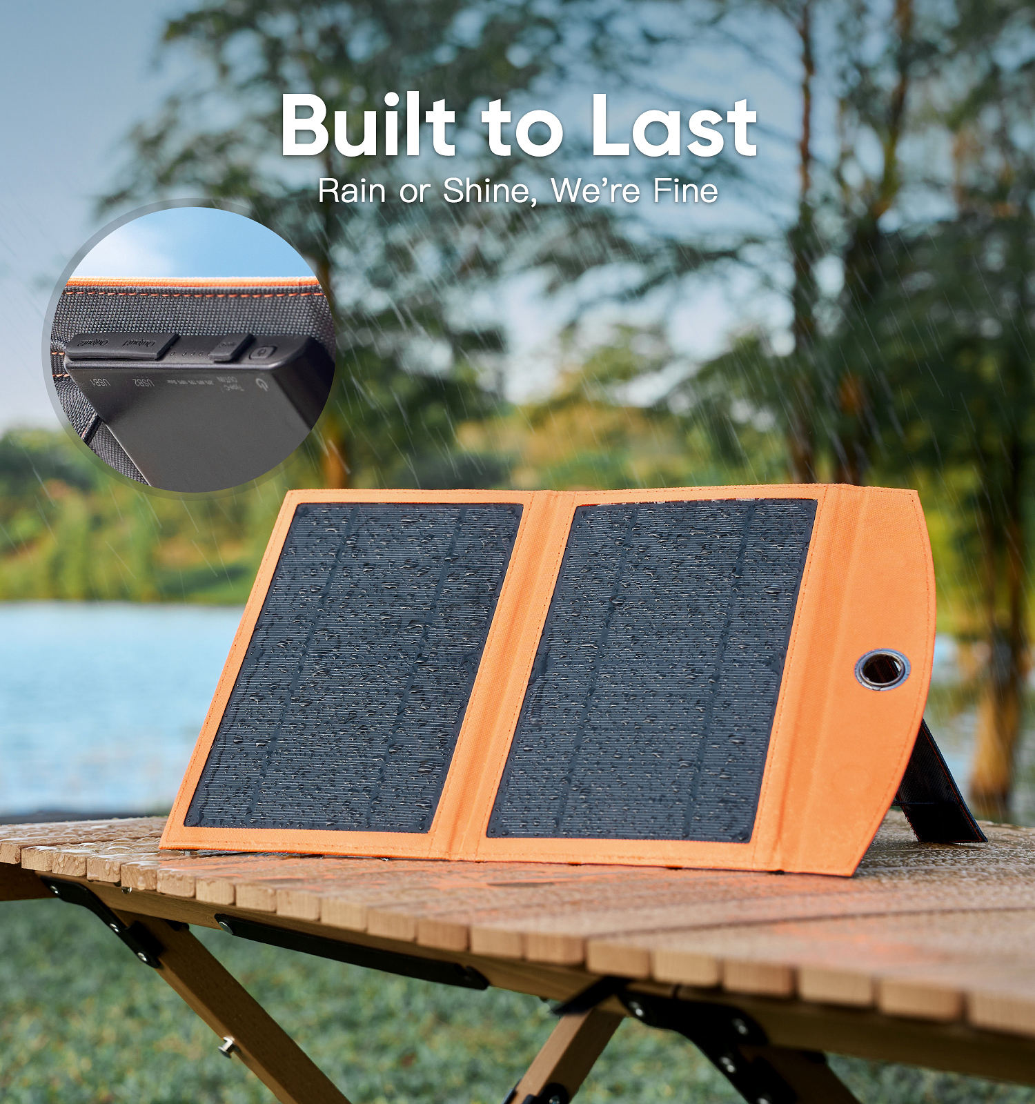 2025 New Fast Solar Charging 10W Solar Panel Portable Foldable with 10000mAh Power Bank Dual USB-A Type C Powerbank-quacoa