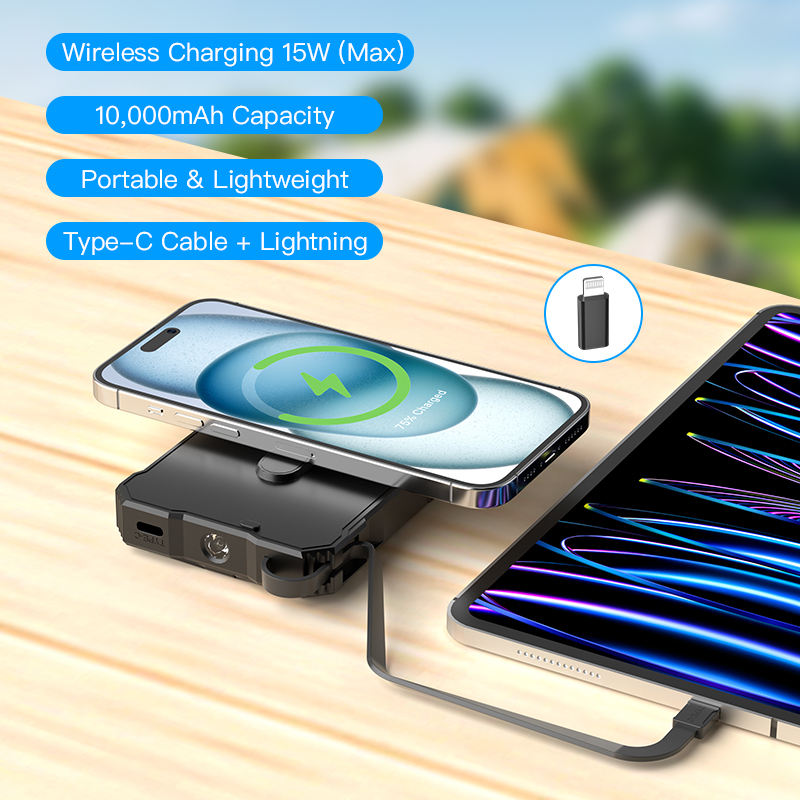 22.5W Super Fast Charge 14W Solar Panel &Wireless Solar Power Bank Suit Increase Solar Panels More Efficient Solar Charging-quacoa