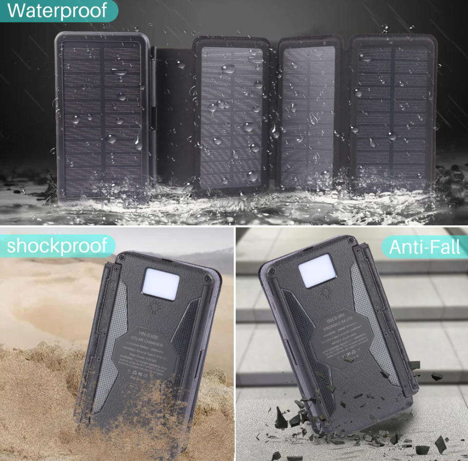 Efficient Solar Charging Panels Magnetic with 30000Mah Power Banks Mobile Phone Charger Super Fast Charging for Outdoors Camping