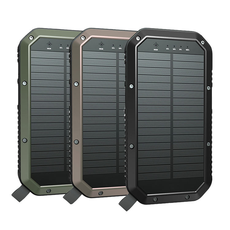 Portable Wireless Charger Solar-Powered Mobile Power Bank