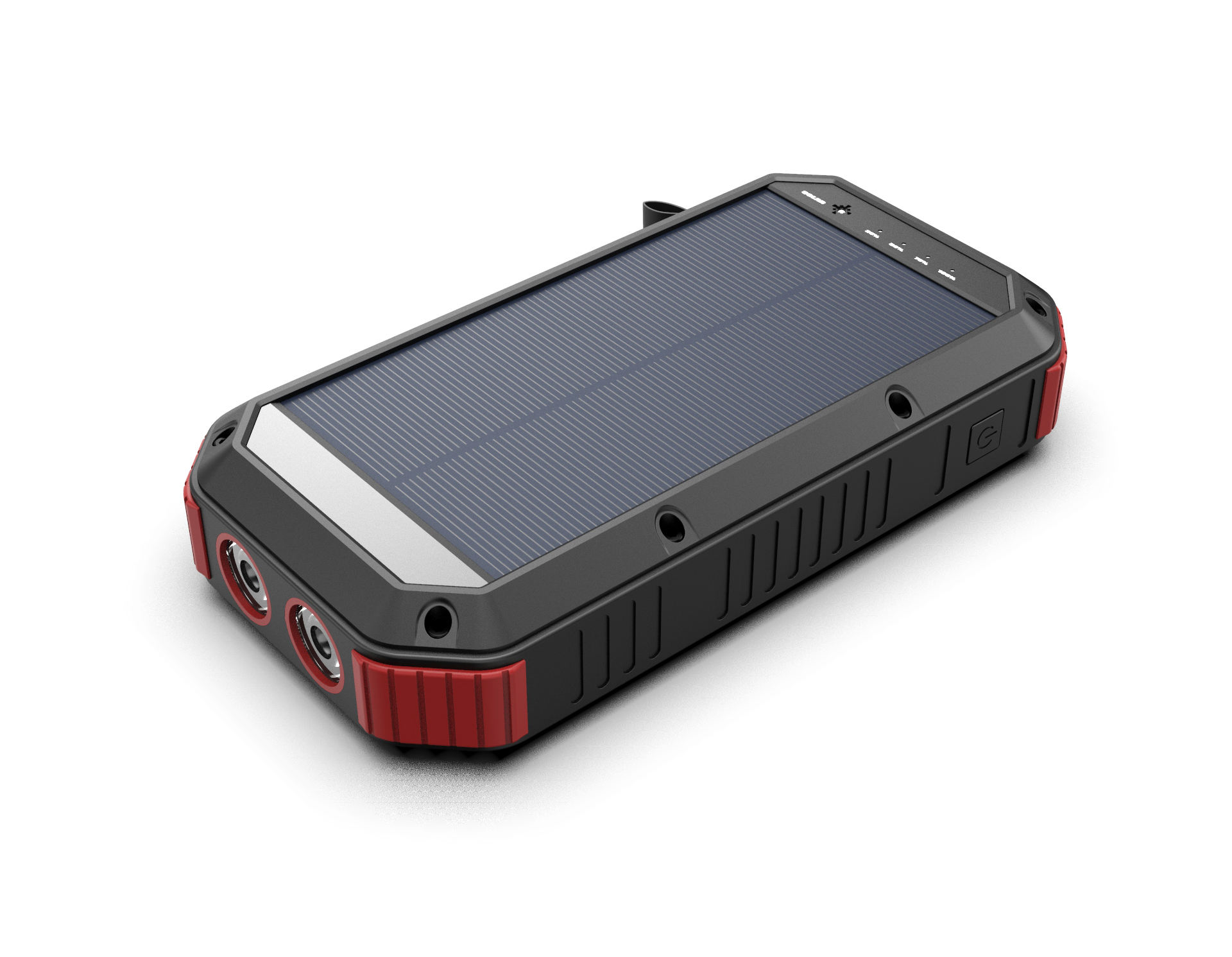 High-Capacity PD 18W Fast Charging Portable Power Bank with Solar Charging, 30000mAh