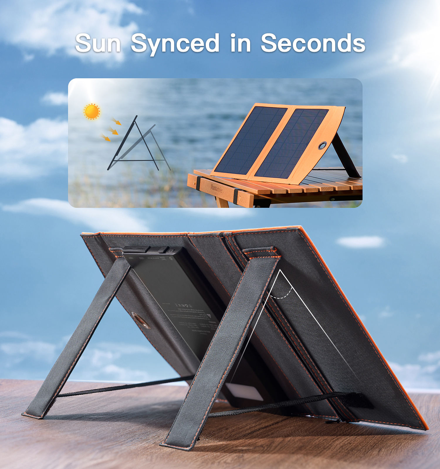 2025 New Fast Solar Charging 10W Solar Panel Portable Foldable with 10000mAh Power Bank Dual USB-A Type C Powerbank-quacoa