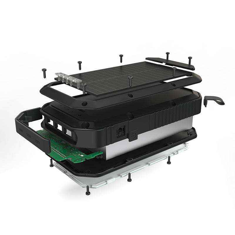 Portable Wireless Charger Solar-Powered Mobile Power Bank