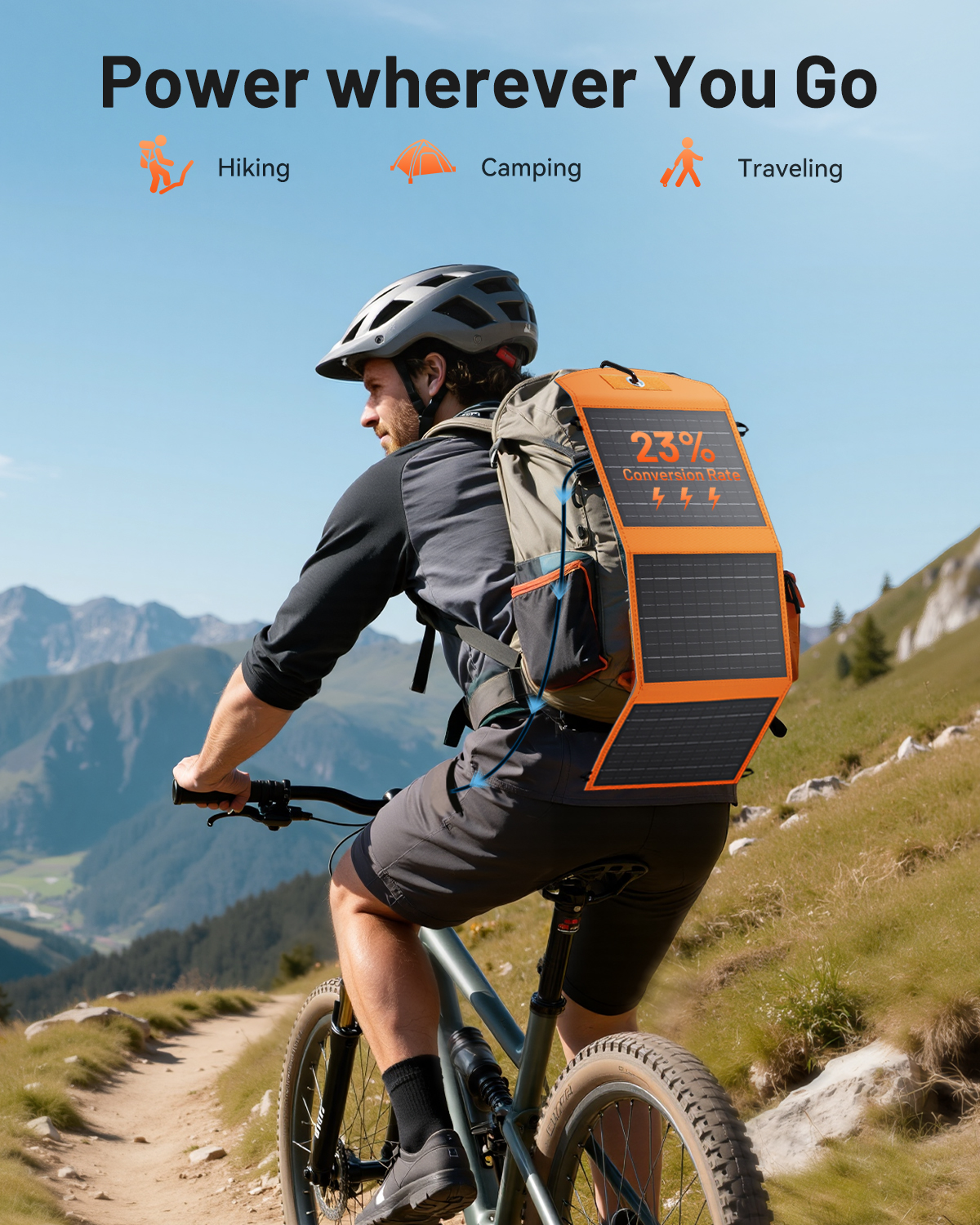 Solar Panels 30W Portable Foldable Solar Charger with 5V USB-A and USB-C Fast