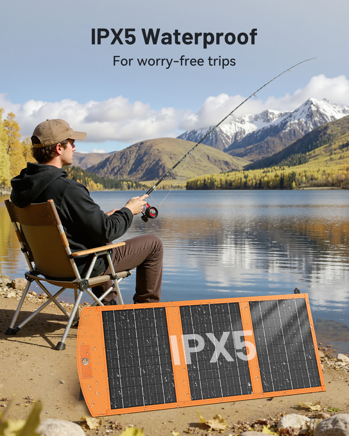 Solar Panels 30W Portable Foldable Solar Charger with 5V USB-A and USB-C Fast