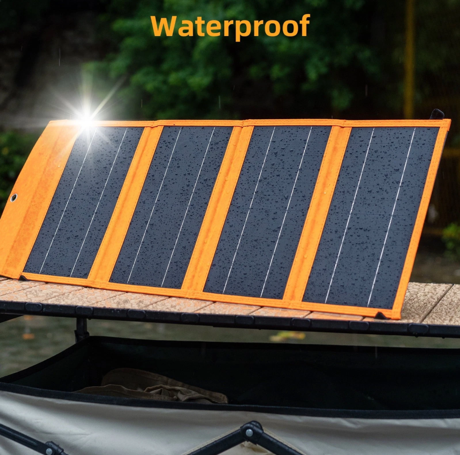 30W Portable Foldable Solar Charger - Fast 5V USB-A & USB-C Solar Panels
