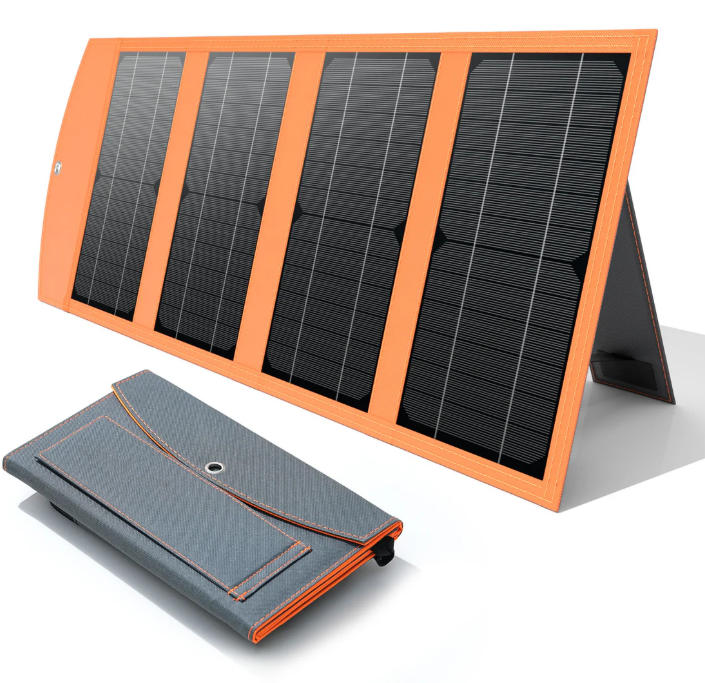 30W Portable Foldable Solar Charger - Fast 5V USB-A & USB-C Solar Panels