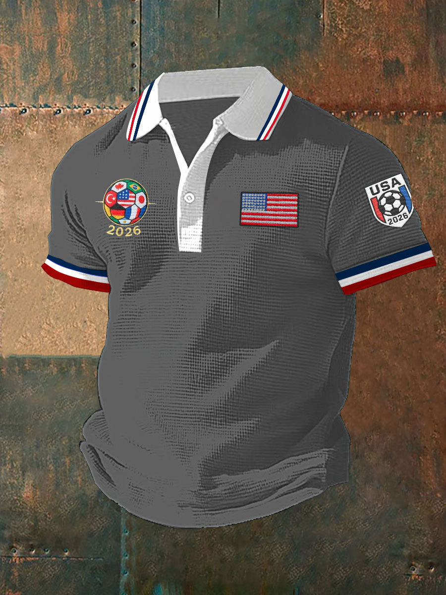 2026 World Cup-Men's USA Soccer Short Sleeve Shirt
