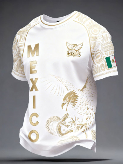 2026 World Cup-Men's Mexico Football Lover Printed T-shirt