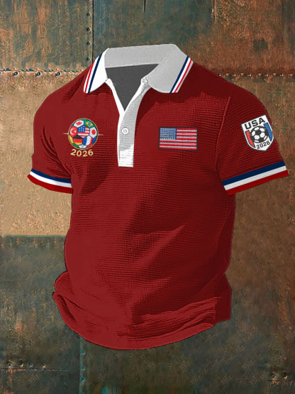 2026 World Cup-Men's USA Soccer Short Sleeve Shirt