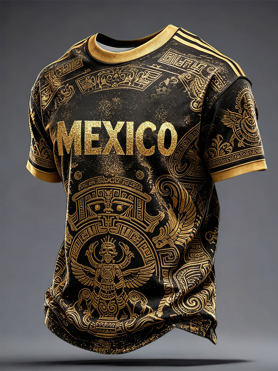 2026 World Cup-Men's Mexico Football Lover Art Printed T-shirt