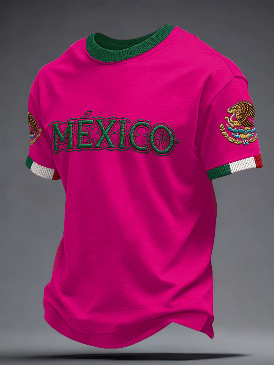 Unisex Mexico Football Lover Printed T-shirt