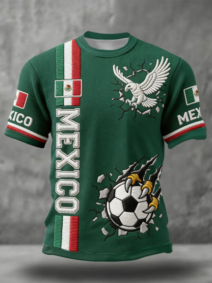 2026 World Cup-Men's Mexico Football Lover Printed T-shirt