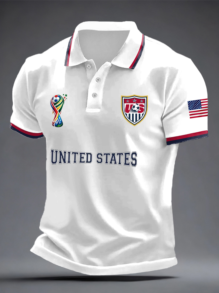 2026 World Cup-Men's USA Soccer Printed Shirt