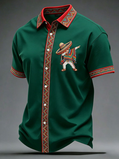 2026 World Cup-Men's Cinco de Mayo Printed Casual Shirt