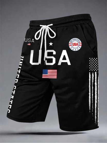 2026 World Cup-Men's USA Flag Shorts