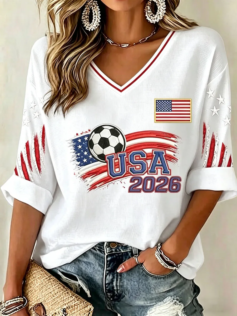 2026 World Cup-Retro USA Football Fan-Style Casual Jersey