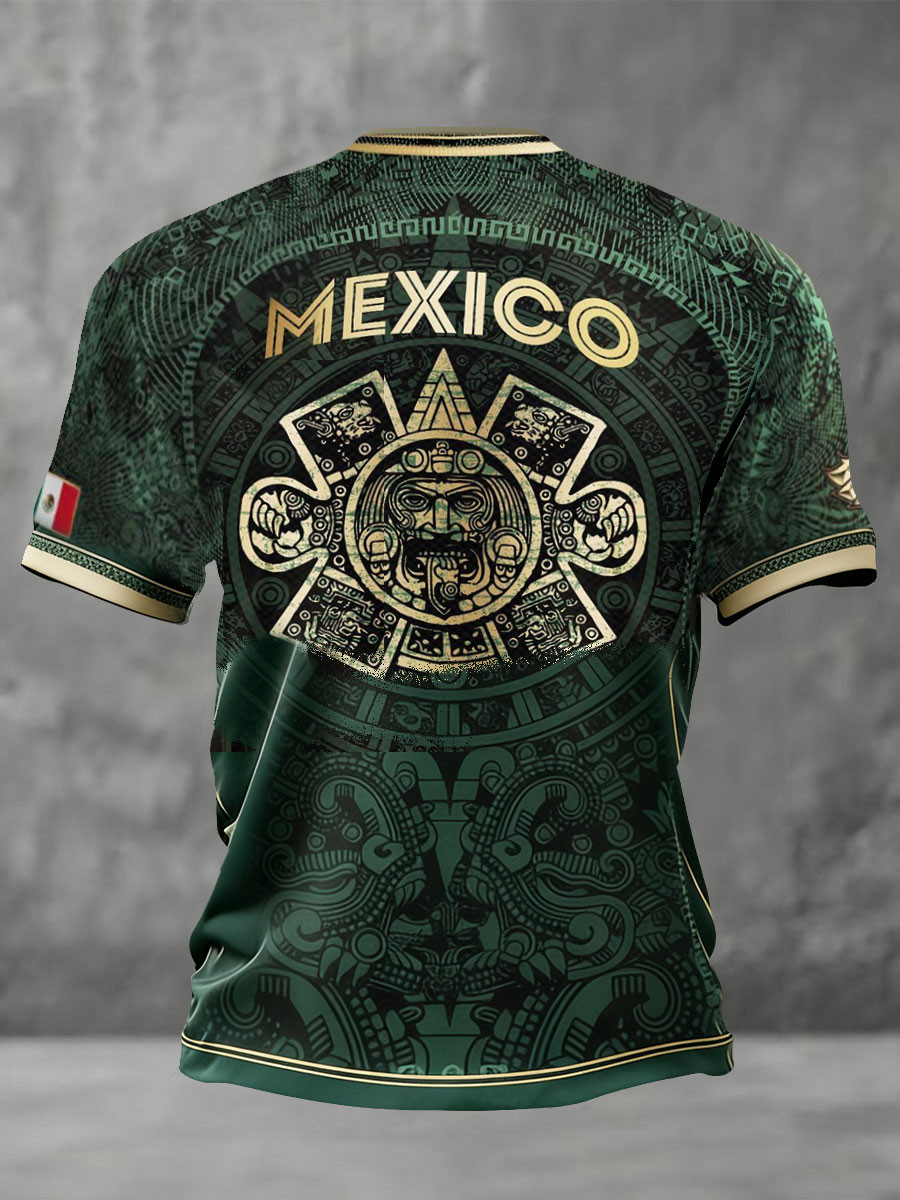2026 World Cup-Men's Mexico Football Lover Printed T-shirt