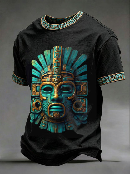 2026 World Cup-Men's Aztec Civilization Mask T-Shirts