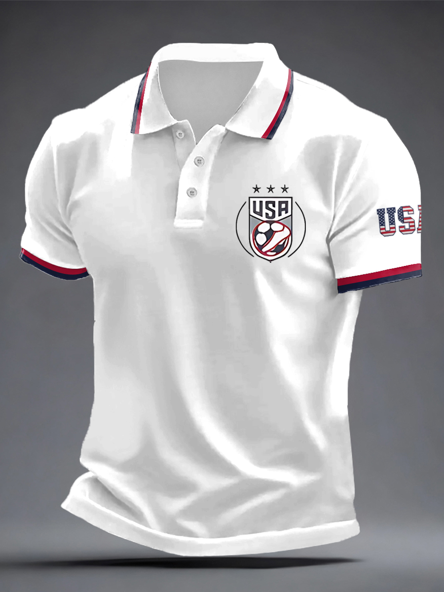 2026 World Cup-Men's USA Soccer Printed Shirt