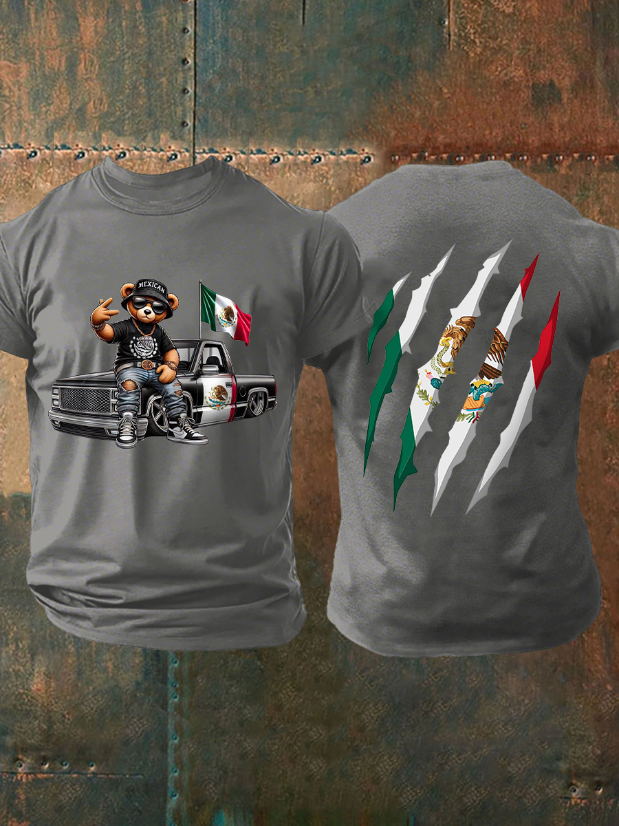 2026 World Cup-Men's Mexican Bear T-Shirts