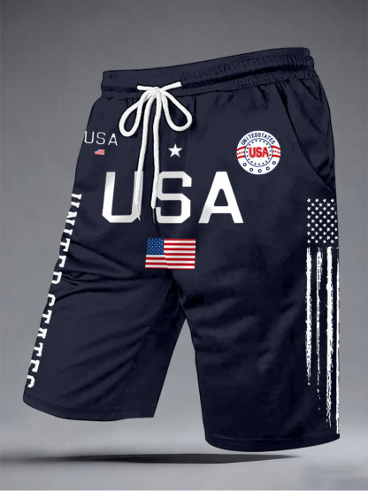 2026 World Cup-Men's USA Flag Shorts