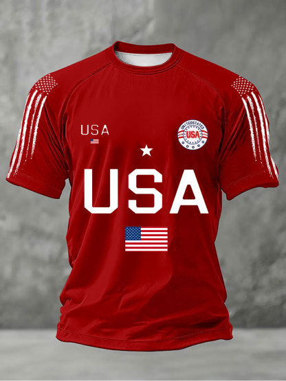 2026 World Cup-Men's USA Flag T-Shirts