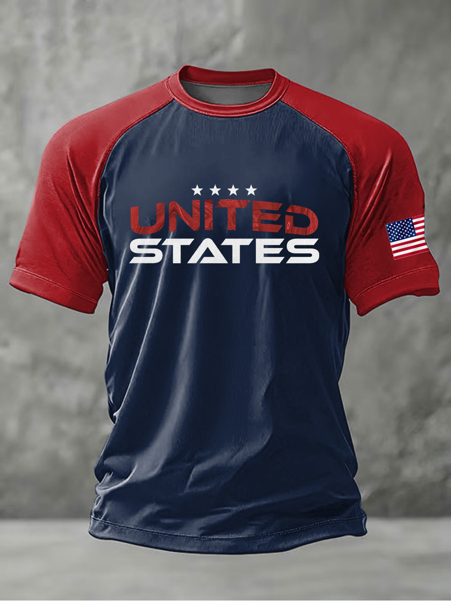 2026 World Cup-Men's USA Soccer Printed Casual short sleeves t-shirt