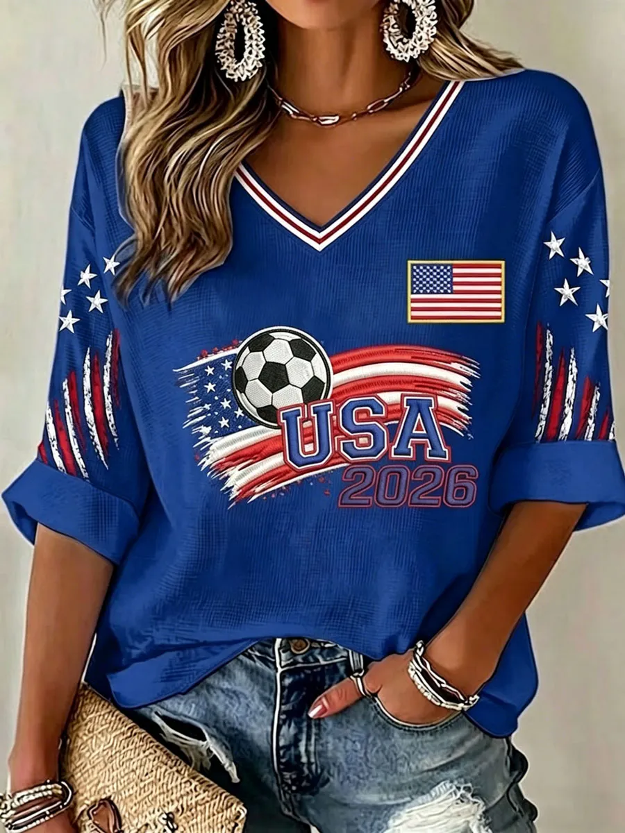 2026 World Cup-Retro USA Football Fan-Style Casual Jersey